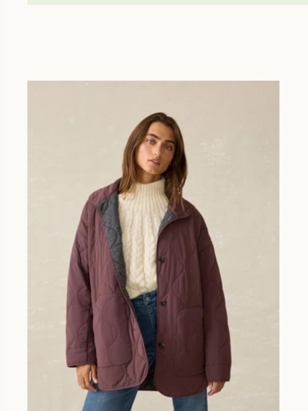 NWOT FAHERTY HORIZON SERIES QUILTED JACKET